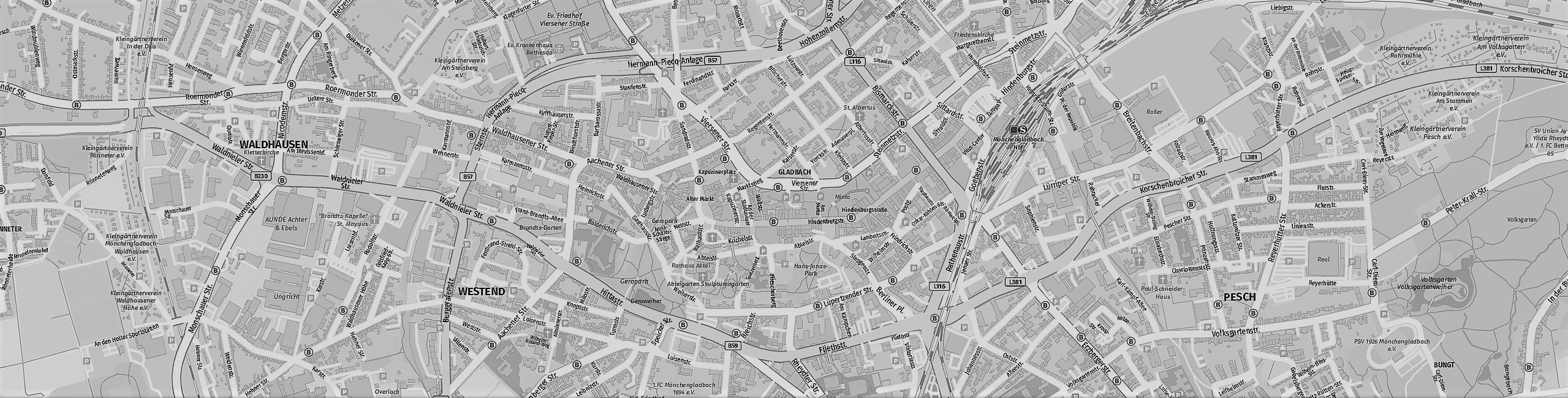 Mönchengladbach Stadtplan